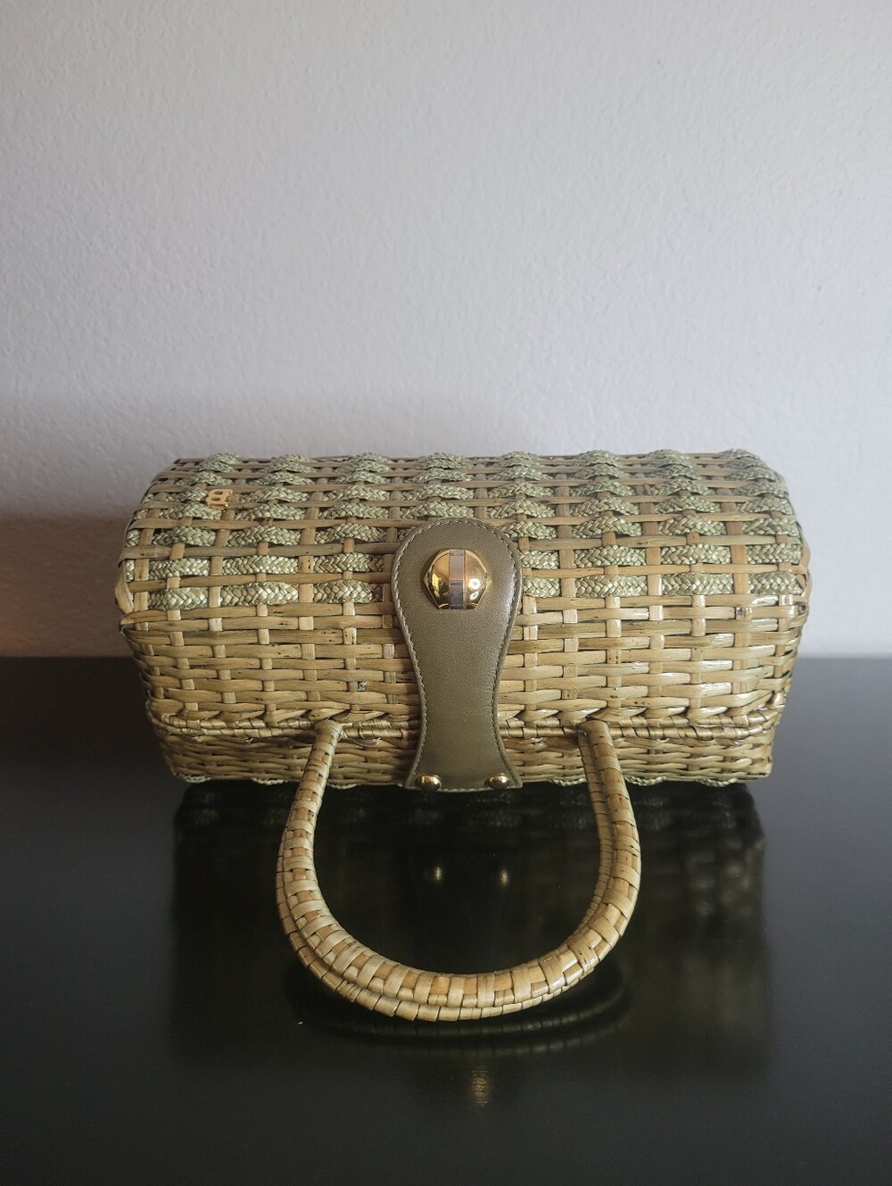 Vintage  Bally   Woven Straw bag - Picture 7 of 12